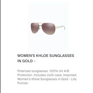 Lilly pulitzer sunglasses Khloe Finished my wish, New